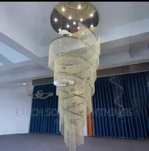 1,500mm Stair Case, Duplex Chandelier Light For Living Room