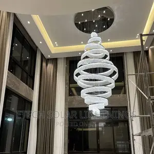 New Luxury L E D Long Drop Chandelier Light for Living Room