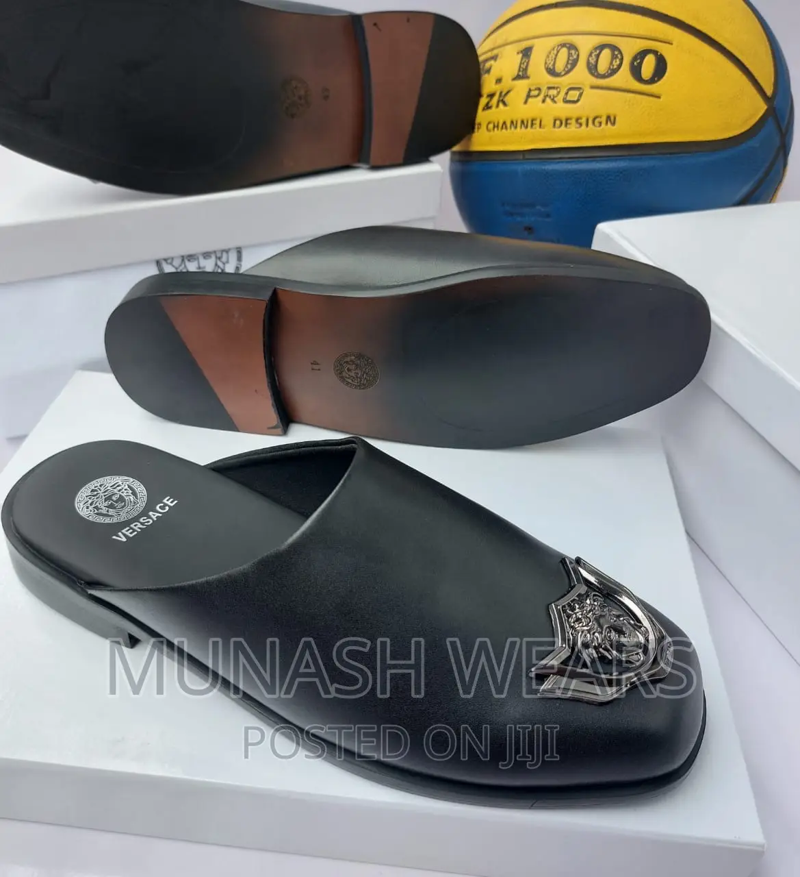 Versace Leather Half Shoe