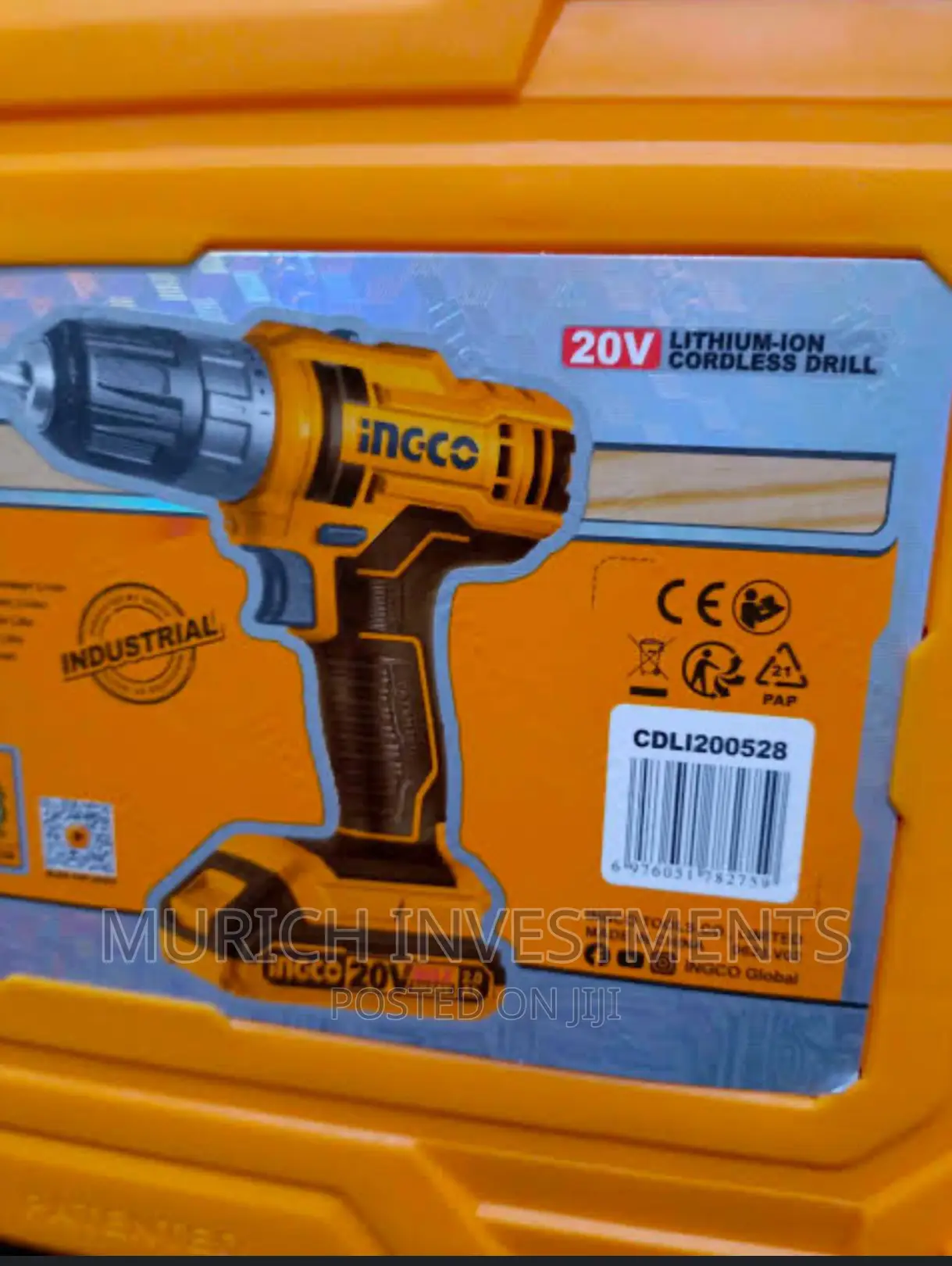 51pcs Drill Machine Kit, INGCO Cordless Drill 20V