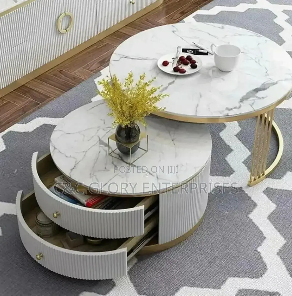 Marble Center Tables With Drawers
