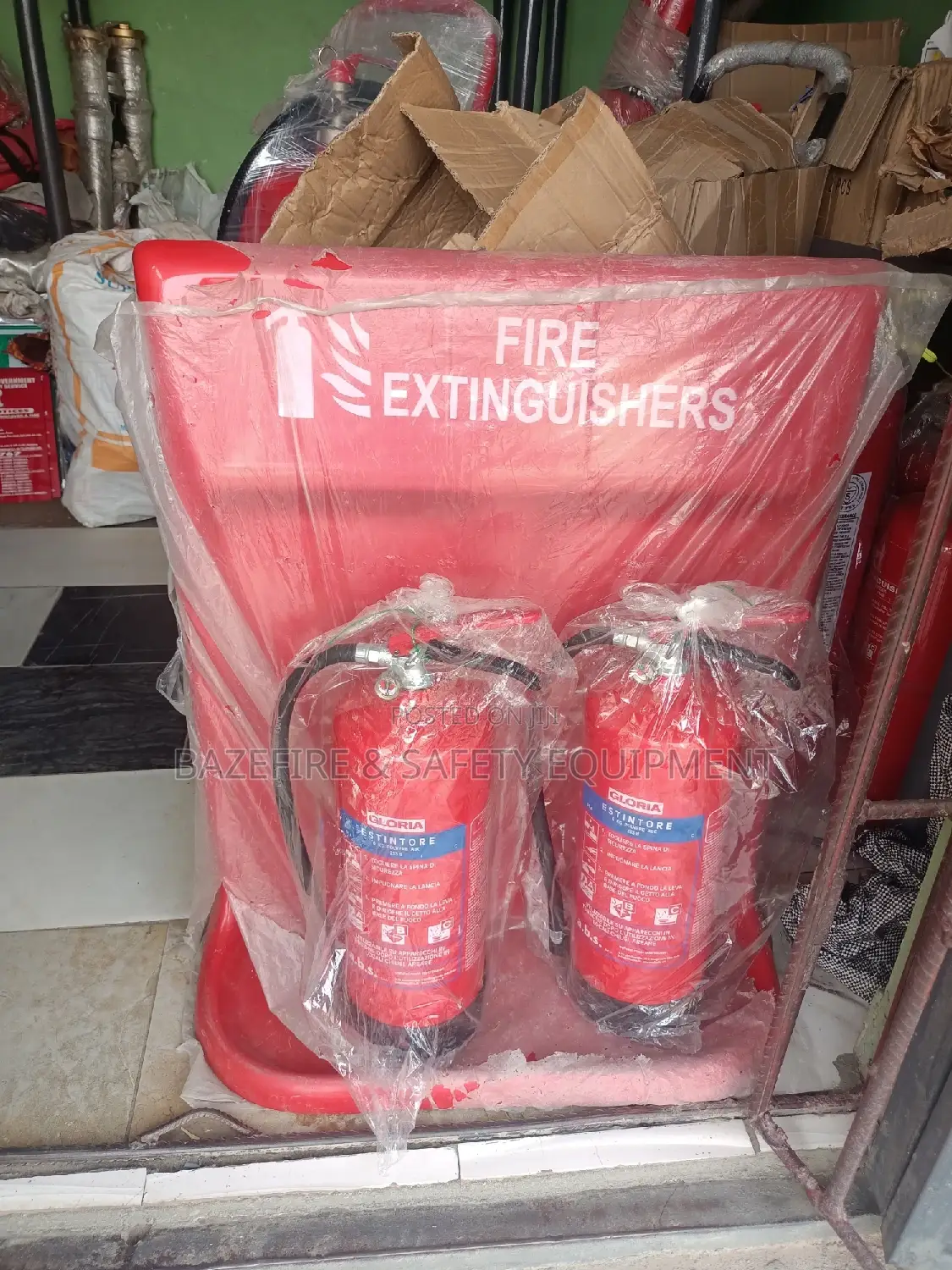 Plastic Fire Extinguisher Stand