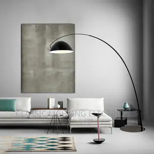 Post Modern Floor Light Black Metal High Lamp