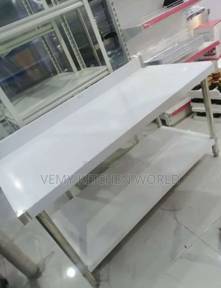 Worktable With Back 5ft(304 Stainless Steel)