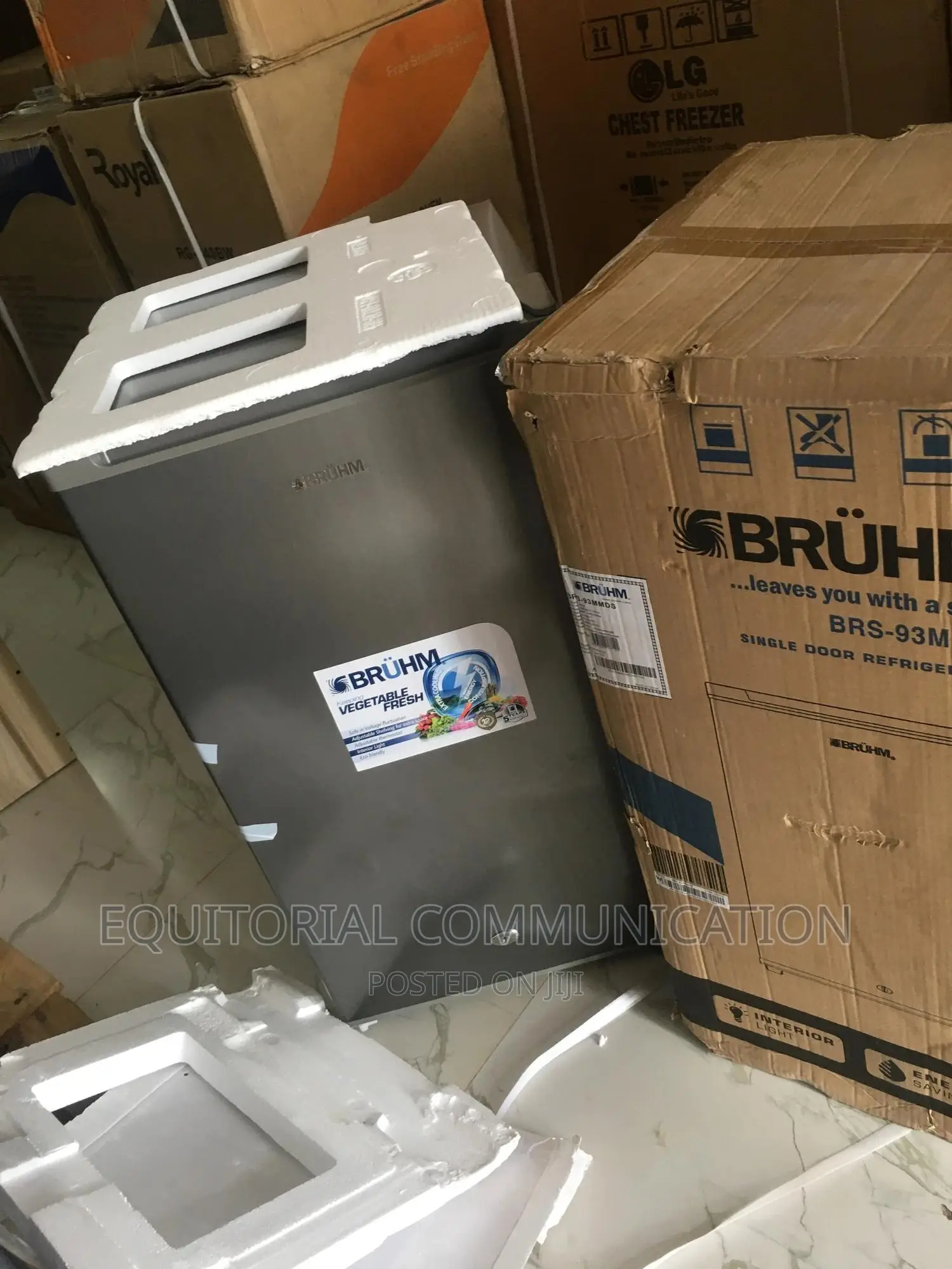 Bruhm Single Door Refrigerator BRS-93mmds Silver