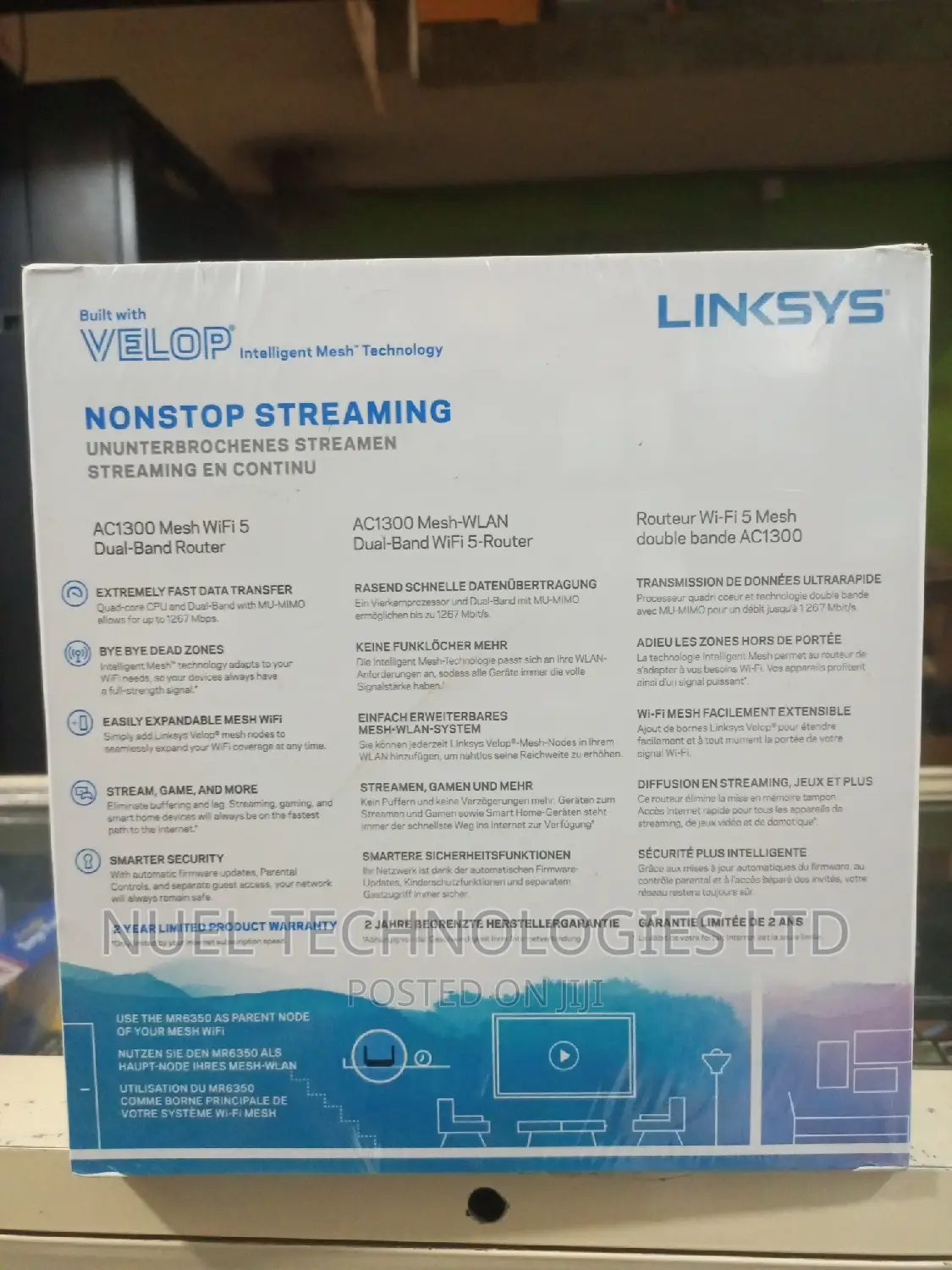 Linksys AC1300 Mesh Wi-Fi 5 Daul-Band