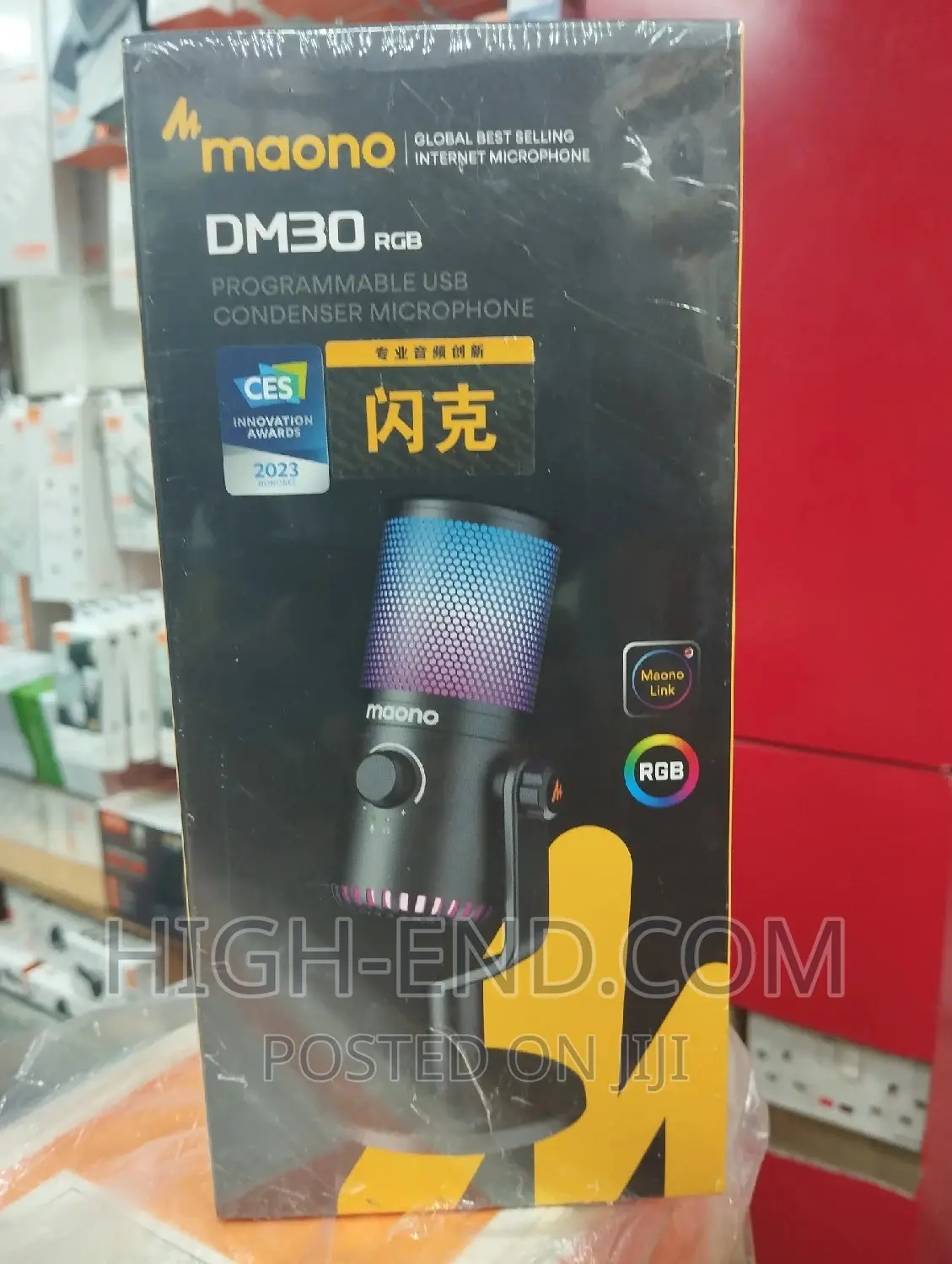 Maono Dm30 RGB Programmable USB Condenser Microphone