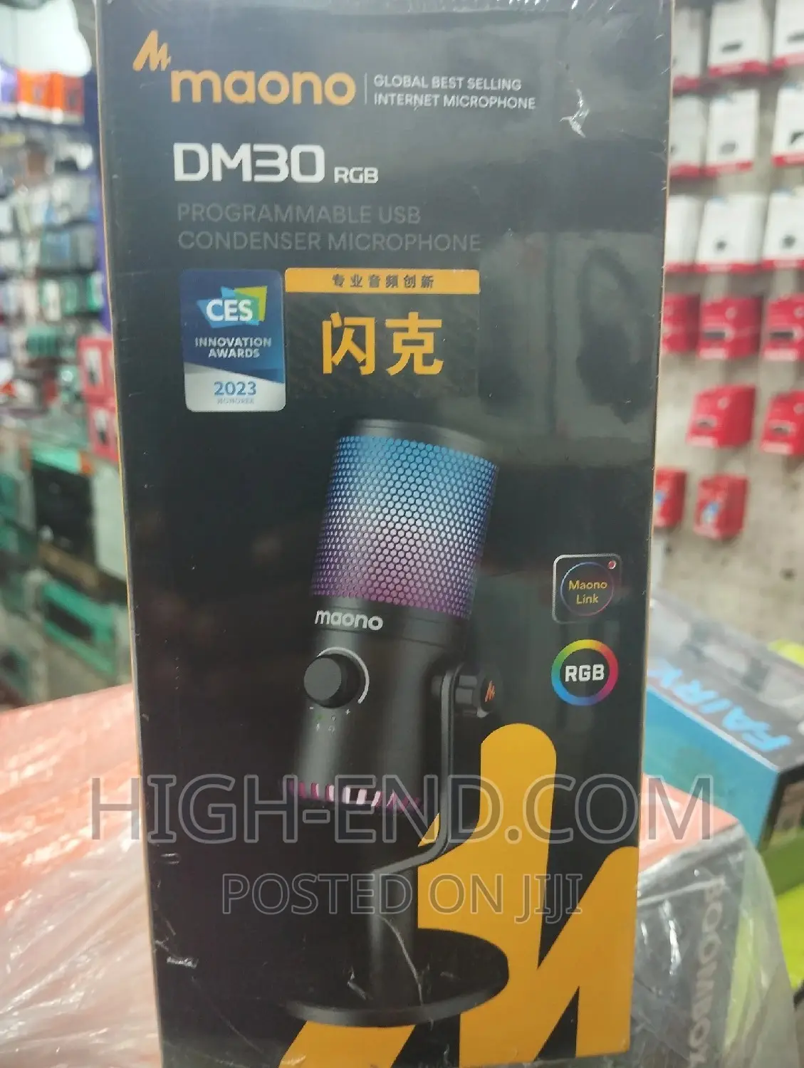 Maono Dm30 RGB Programmable USB Condenser Microphone