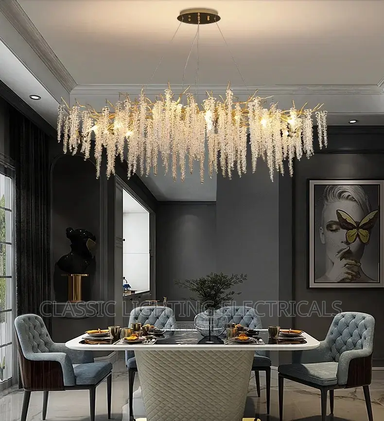 American Lustre LED Crystal Ceiling Chandeliers Light