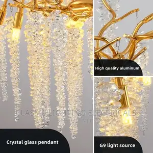 American Lustre LED Crystal Ceiling Chandeliers Light