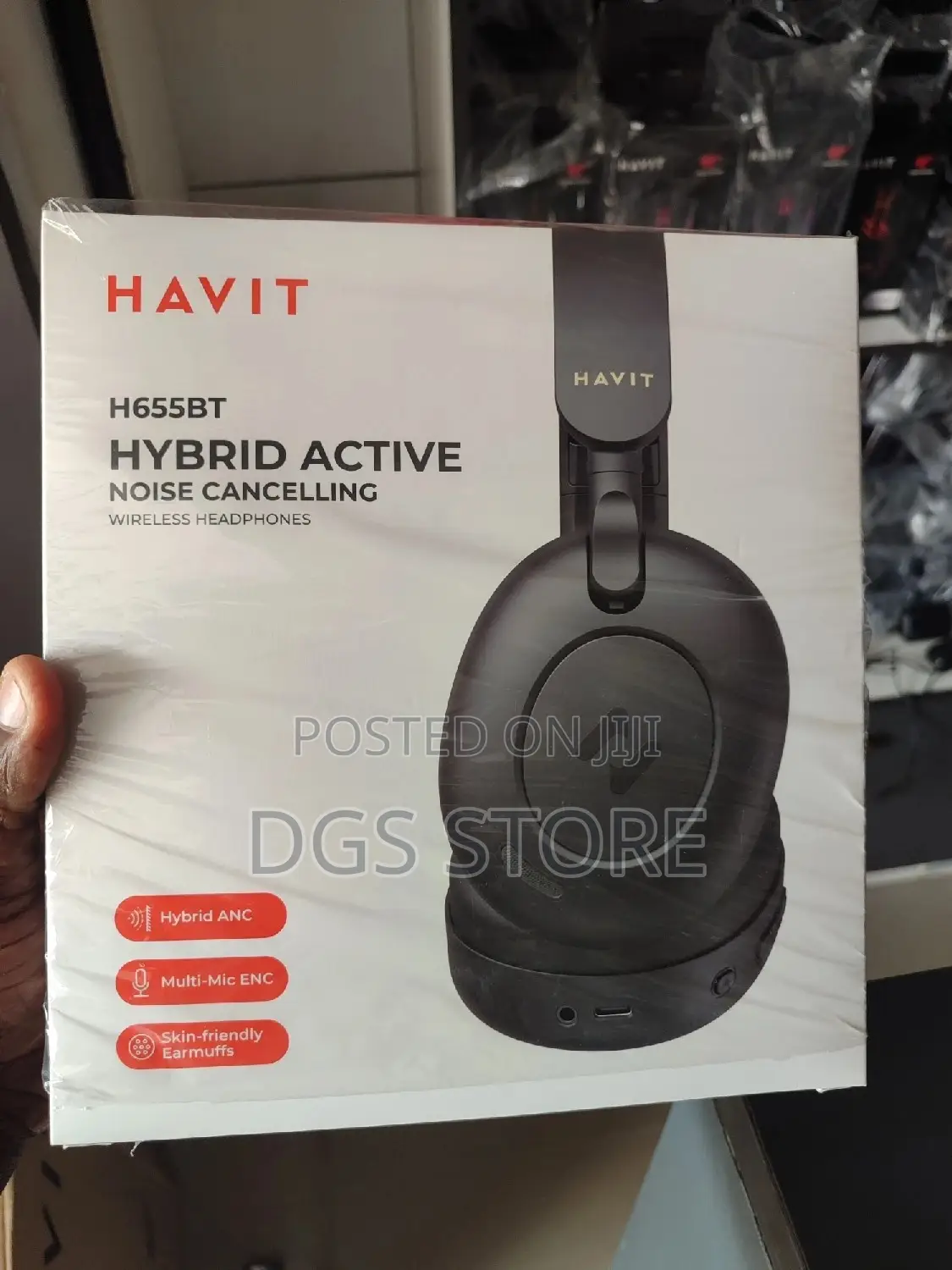 Havit H655bt Hybrid Active Noise Cancelling Bluetooth 