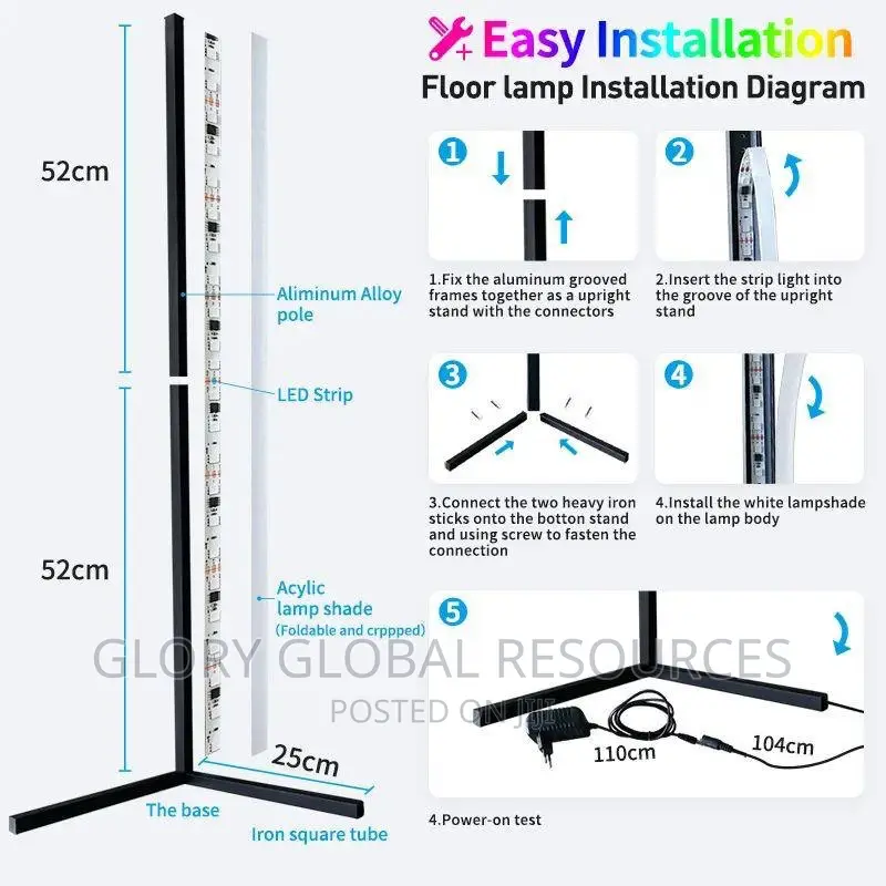 Smart Dimming Adjustable RGB/White/Warm Decor Light