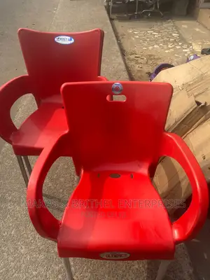 Milky Steel Leg Plastic Chairs