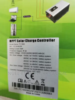 Must MPPT 80ah Solar Charge Controller