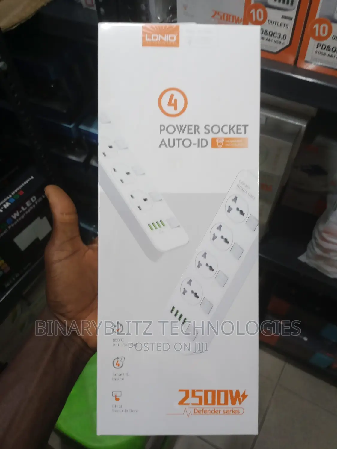 2500w Power Socket Auto Id