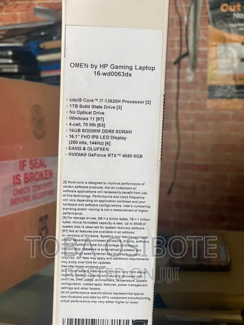 New Laptop HP Omen 16 16GB Intel Core i7 SSD 1T