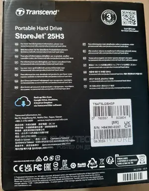 Transcend Usb 3.1 External Hard Drive-4tb