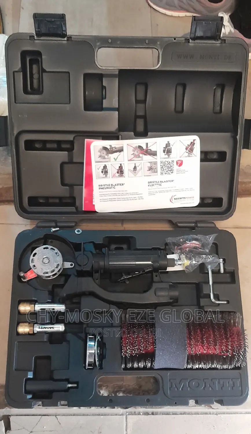 Monti Pneumatic Bristle Blaster Tools/Kit
