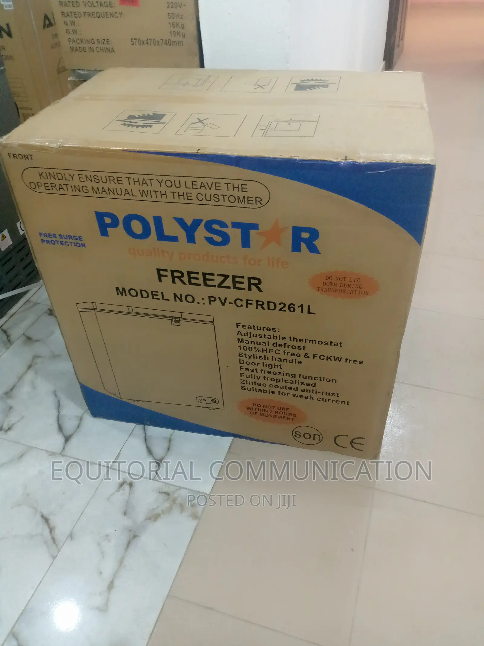 Polystar 260l Chest Freezer Whine Colour