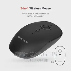 Porodo 2 In 1 Wireless Bluetooth Mouse