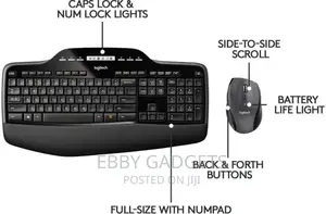 Logitech MK710 Full-size Wireless Keyboard And Mouse