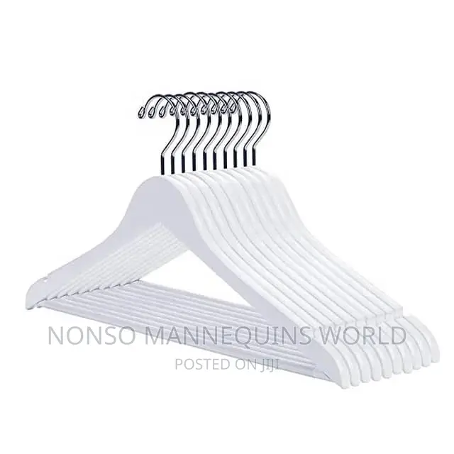 White Ceramics Clothes Hangers