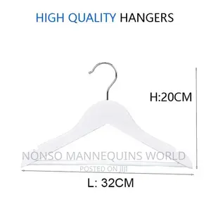White Ceramics Clothes Hangers
