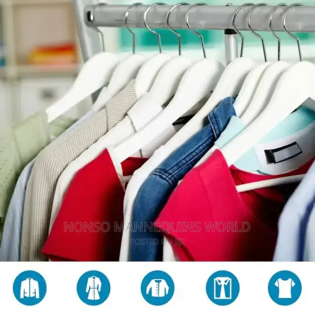 White Ceramics Clothes Hangers