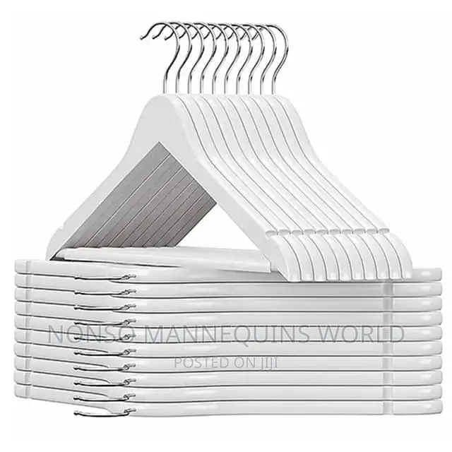 White Ceramics Clothes Hangers