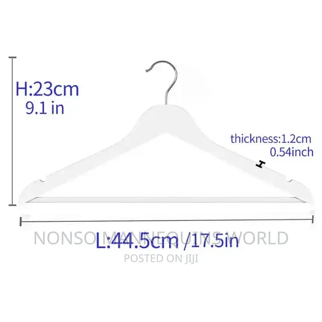 White Ceramics Clothes Hangers