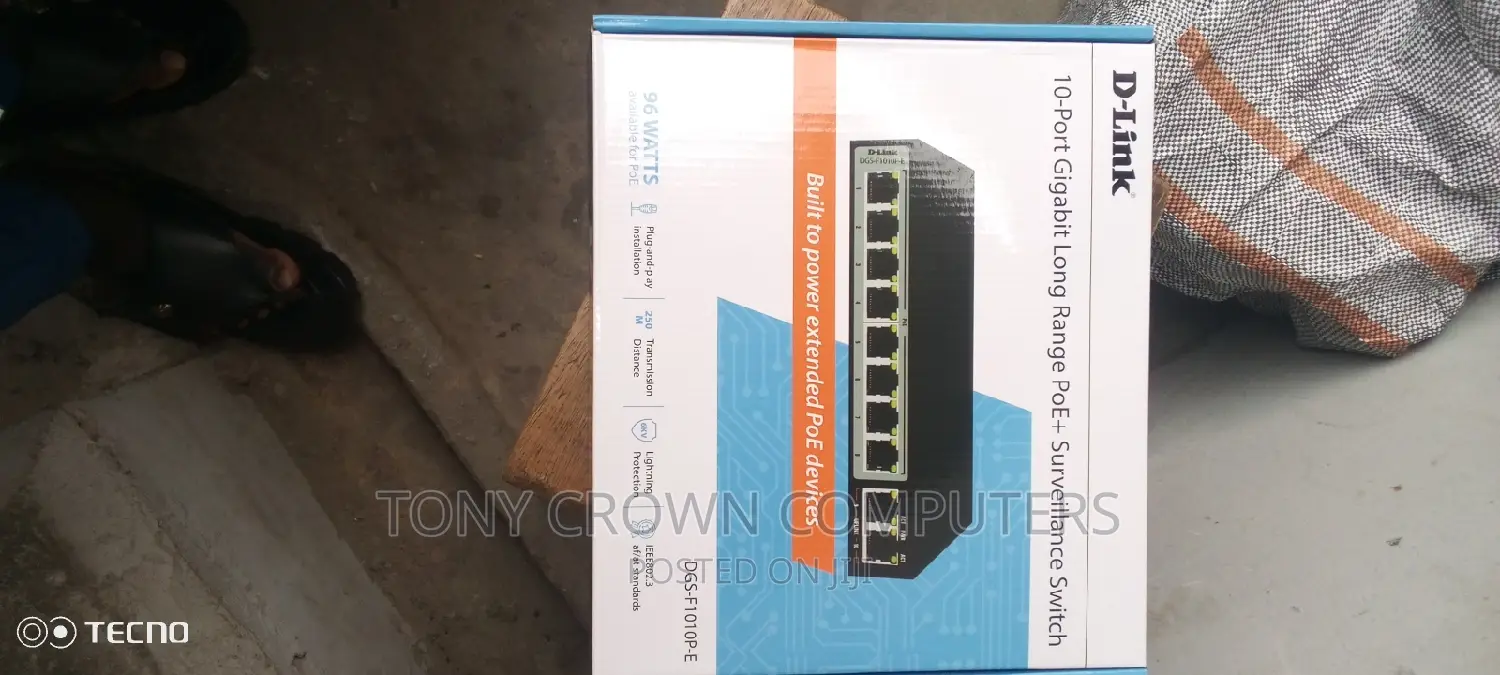 D- Link 10port Gigabit Poe Long Range Switch