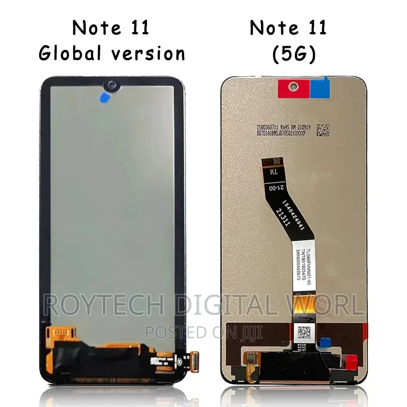 Redmi 12C, 10C, Note 10, Note 9, Note 8, Note 7 Screen