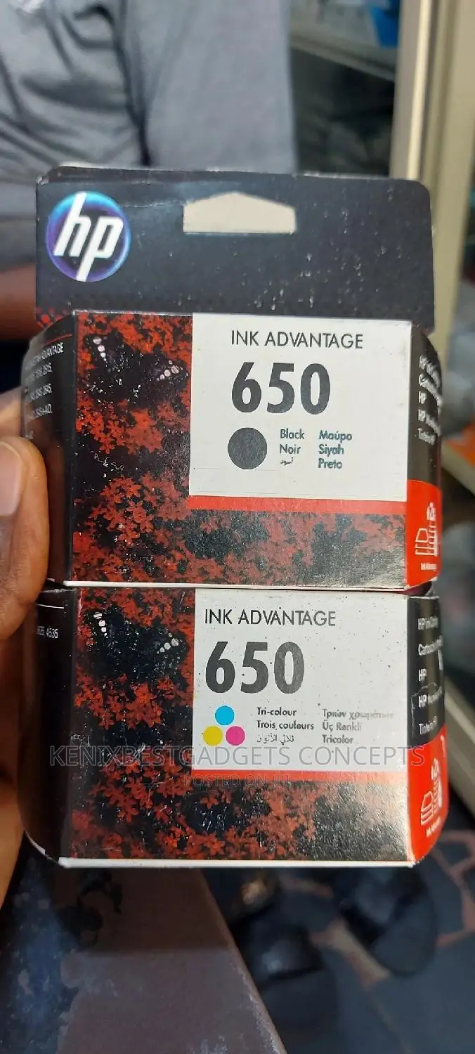 Hp 650 Ink Cartridges - Black Tri-Colour