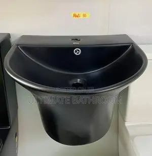 Suspended Black Wash Hand Basin