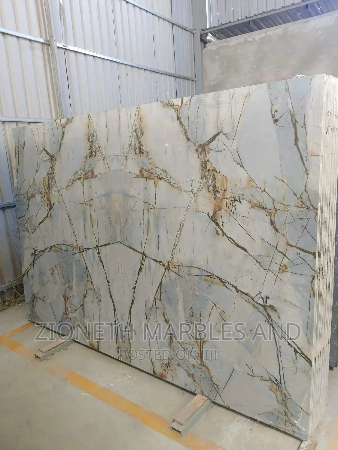 Gold Wave Quartz Marble Slab