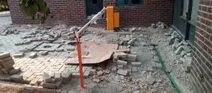 Boom Barrier Gate With Access Card Reader