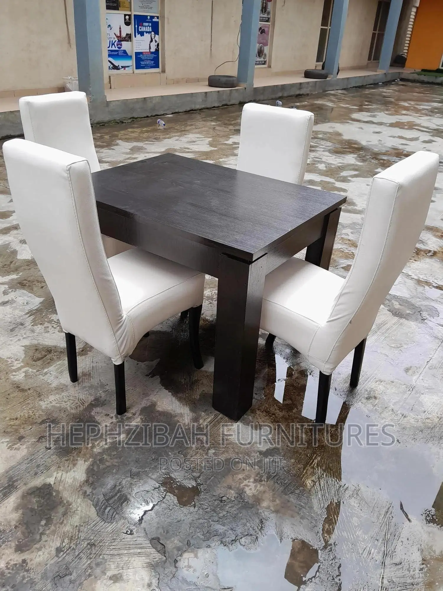 4 Seater Milk Color Dinning