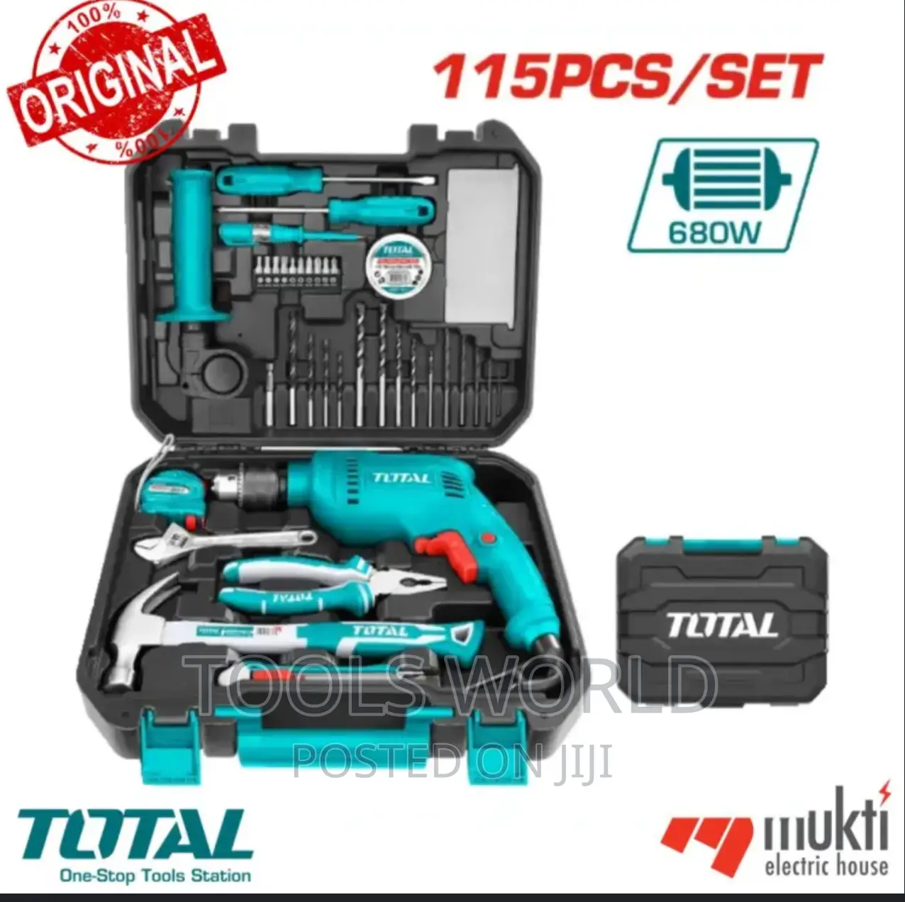 115pcs Multi-Purpose Tools Set TOTAL – THKTHP1152