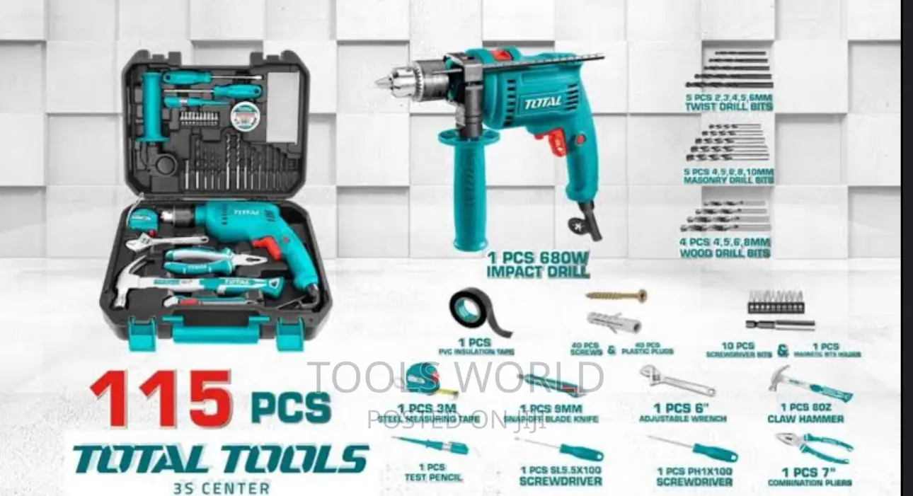 115pcs Multi-Purpose Tools Set TOTAL – THKTHP1152