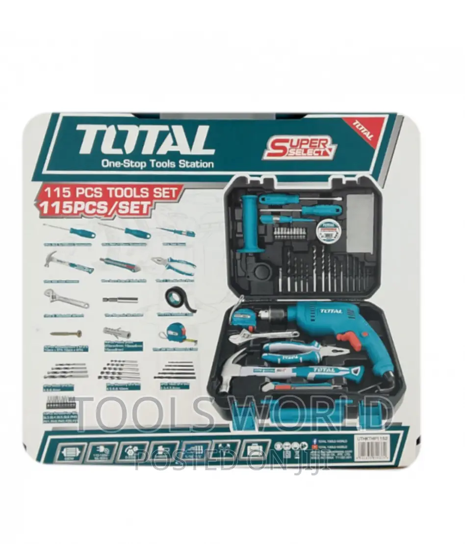 115pcs Multi-Purpose Tools Set TOTAL – THKTHP1152