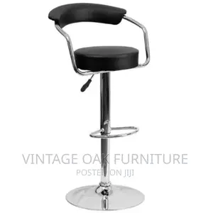 Round Seat Adjustable Bar Stool Chair
