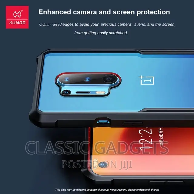 Protective Bumper Transparent Cover for One Plus 8pro