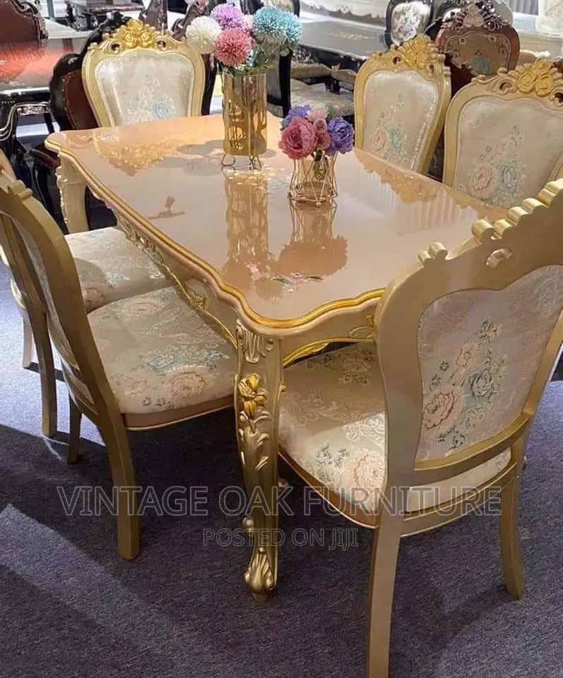 Royal Designed Gold Luxury Dining Table