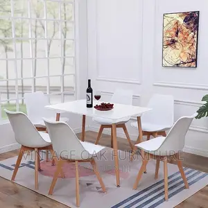 6 Seaters Modern Restaurant Dining Set