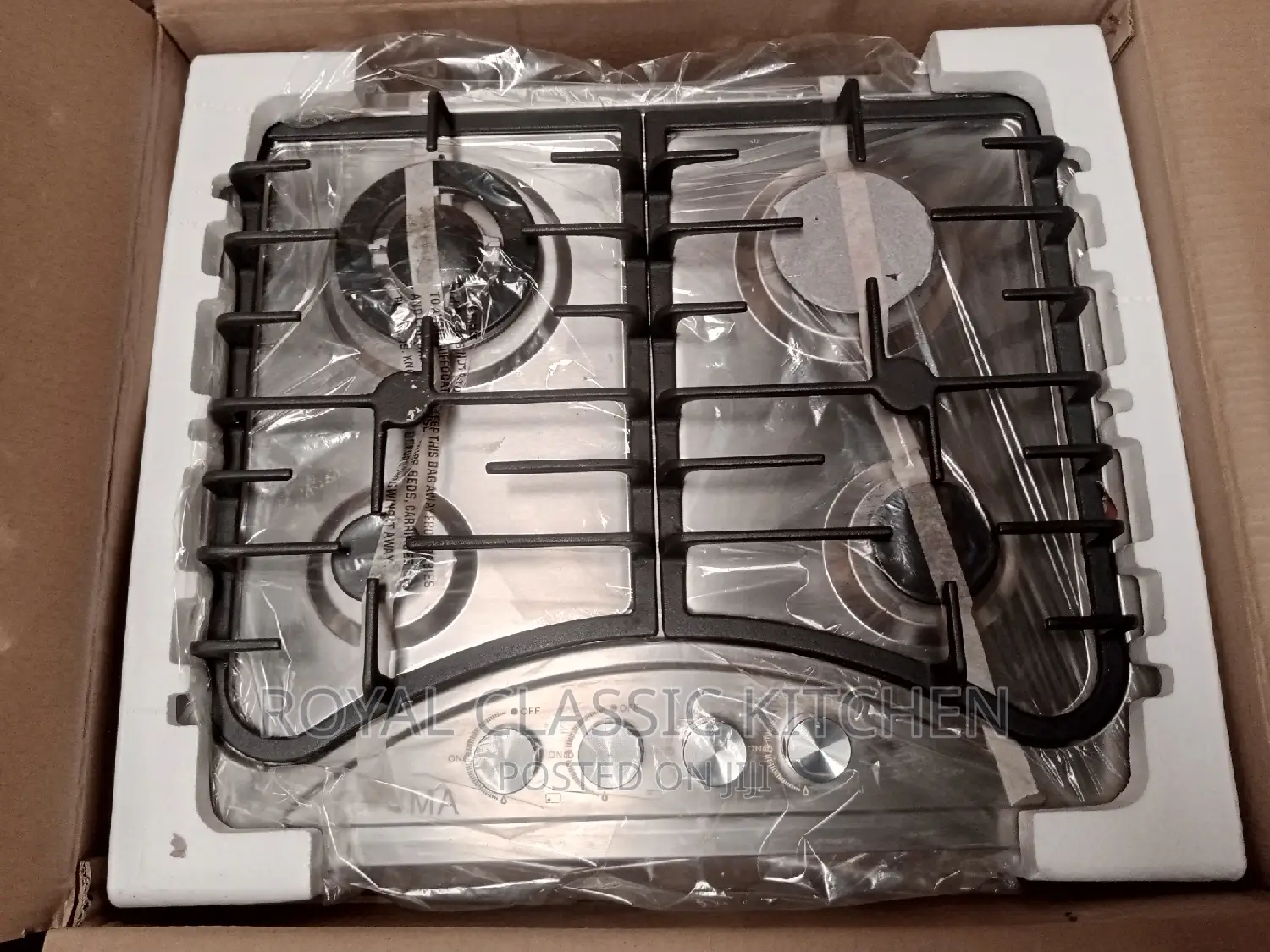 4 Burner Stainless Steel Gas Coker