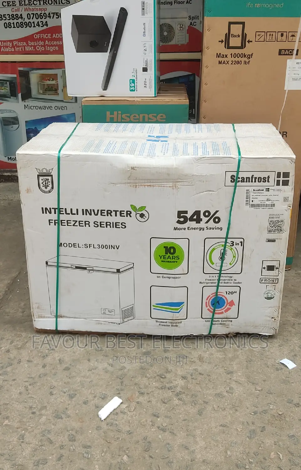 New Scanforst Inverter Chest Freezer(300l) 54%Energy Saving