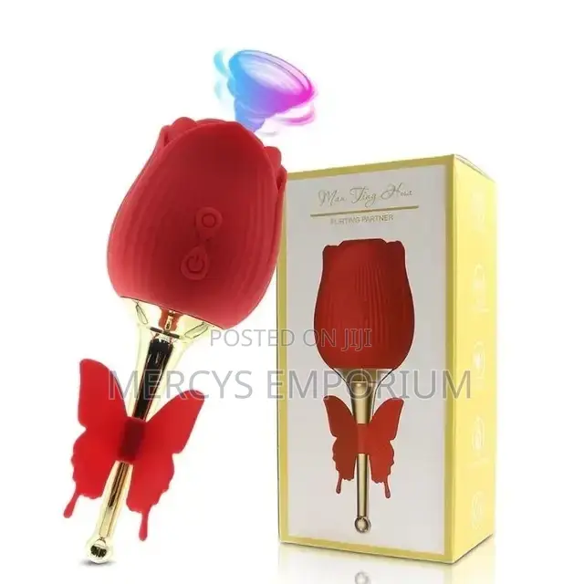 Rose Clit and Nipple-Sucking Women Vibrator Sex Toy
