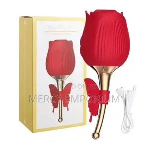 Rose Clit and Nipple-Sucking Women Vibrator Sex Toy