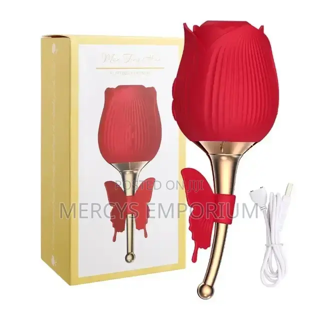 Rose Clit and Nipple-Sucking Women Vibrator Sex Toy