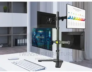Modern Multi Monitor Desk Mount for LED / LCD